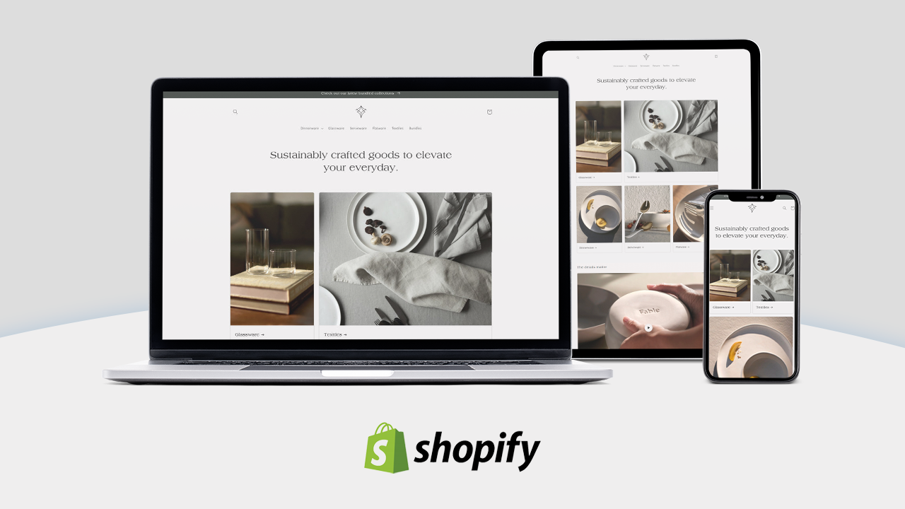 ECOM STARTER Shopify store development and mobile responsive design